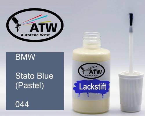 BMW, Stato Blue (Pastel), 044: 20ml Lackstift, von ATW Autoteile West.